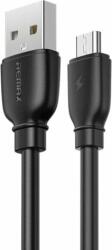 REMAX Suji Pro Series RC-138M USB-A apa - Micro USB apa 2.0 Adat és töltőkábel - Fekete (1m) (RC-138M BLACK)