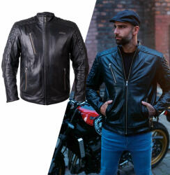  Bőr motoros kabát W-TEC Elcabron fekete 3XL (24751-3XL)