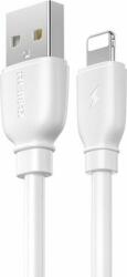 REMAX Suji Pro Series USB-A apa - Lightning apa 2.0 Adat és töltőkábel - Fehér (1m) (RC-138I WHITE)