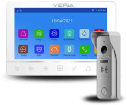 Veria SET VERIA 8276B fehér videotelefon VERIA 831 bemeneti állomás a VERIA 2-WIRE sorozatból (S-8276B-831)