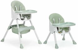  2 az 1-ben hordozható baba etetőszék, gyermekmagasító ülés, tálcá (baby-chair-turquoise)