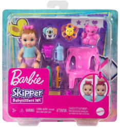 Mattel Barbie Skipper Babysitters - Kisbaba etetőszékkel (GHV83_HJY29)