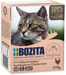 Bozita 6x370g Bozita falatok aszpikban csirkemáj nedves macskatáp