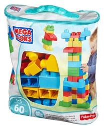 Mega Bloks Mega Bloks, gentuta cuburi, albastru, set de constructie, 60 piese