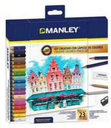Manley Set pentru desen Manley 23 Piese Multicolor