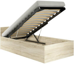 AKORD Franciaágy ágykerettel + matrac - 90 x 200 cm - Akord Furniture - sonoma tölgy