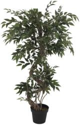 EUROPALMS Ficus többszörös spirális törzsű műnövény zöld 130cm 130cm (82806314)
