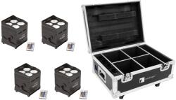 EUROLITE Set 4x AKKU UP-4 QCL Spot QucikDMX + Case with charging function (20000180)