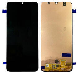 Samsung A505 A50, A507 A50S, A305 Galaxy A30 lcd kijelző és érintőpanel (előlap keret nélkül), fekete (Same size, OLED)