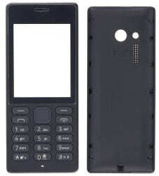 Nokia 150 előlap, akkufedél és billentyűzet, fekete (utángyártott)