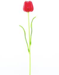 EUROPALMS Kristály tulipán művirág piros 61cm 12x 12cm (82600205)