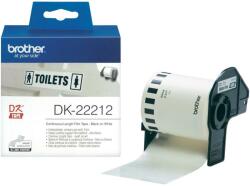 Brother DK-22212 folytonos szalagcímke 62mm x 15, 24m öntapadós White DK22212 (DK22212)