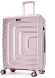 BONTOUR Charm rose gold 4 kerekű közepes bőrönd (130842-Pink)