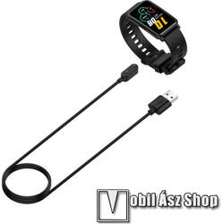 Okosóra USB töltő - FEKETE - mágneses, 1m - Huawei Childrens Watch 4X / Watch Fit / Watch Fit New / Honor Watch ES / Honor Band 6 / Band 7 / Watch Fit 2 Active Edition / Watch Fit 2 Classic Edition