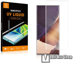 Amorus SAMSUNG Galaxy Note20 Ultra, AMORUS UV Liquid üvegfólia, Full cover, 0, 3mm, 9H, Átlátszó