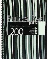 Pukka Pad Jotta Pad A5 PP 200 oldalas fekete csíkos vonalas spirálfüzet (A15551021)