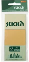 STICK N Stick`N 38x51 mm 3x100 lap (3 tömb/csomag) vegyes pasztell színek öntapadó jegyzettömb (21885) - tintasziget