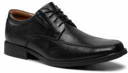 Clarks Pantofi Clarks Tilden Walk 261103107 Black Leather Bărbați
