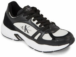 Calvin Klein Jeans Sneakers Calvin Klein Jeans Retro Tennis Laceup Coui YM0YM00793 Black/Creamy White 00W Bărbați