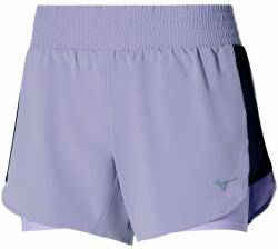 Mizuno Női tenisz rövidnadrág Mizuno 2in1 4.5 Short - wisteria/pale lilac