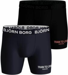 Björn Borg Boxeri sport bărbați "Björn Borg Performance Boxer 2P - black/print
