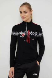 Newland gyapjú pulóver könnyű, női, fekete - fekete S