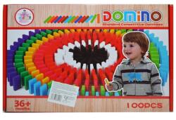 Domino din lemn colorat, 100 piese (NBN000ZX-018)