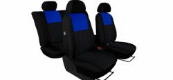 Seat Ibiza (II, III, IV) Univerzális Üléshuzat Tuning Due velúr szövet és kárpit kombináció fekete és kék színben (8406462)