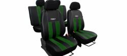  ROVER 75 Univerzális Üléshuzat GT prémium Alcantara és Eco bőr kombináció zöld fekete színben (3791967)