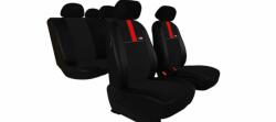 ROVER 25 Univerzális Üléshuzat GT8 prémium Alcantara és Eco bőr kombináció fekete piros színben (1352538)