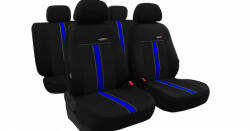 Daewoo Nubira Univerzális Üléshuzat GTR Eco bőr fekete kék színben (2215066)