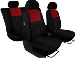  KIA Picanto (I, II) Univerzális Üléshuzat Tuning Due velúr szövet és kárpit kombináció fekete és bordó színben (8308773)