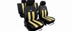 Seat Ibiza (II, III, IV) Univerzális Üléshuzat GT prémium Alcantara és Eco bőr kombináció bézs fekete színben (1492474)