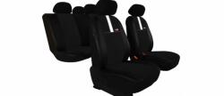 Seat Ibiza (II, III, IV) Univerzális Üléshuzat GT8 prémium Alcantara és Eco bőr kombináció fekete fehér színben (1187554)