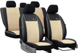 Seat Ibiza (II, III, IV) Univerzális Üléshuzat Exclusive Alcantara hasított bőr bézs színben (6314489)