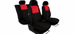 KIA Picanto (I, II) Univerzális Üléshuzat Tuning Due velúr szövet és kárpit kombináció fekete és piros színben (4354481)