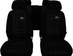  PEUGEOT 407 Univerzális Üléshuzat S-type Eco bőr fekete színben (2586377)