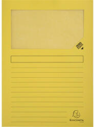 Exacompta Pólyás iratgyűjtő Exacompta A/4 120g sárga ablakos (50109E) - papir-bolt