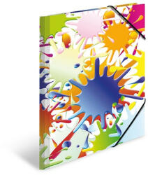 HERMA Gumis mappa karton Herma A/4 Színes foltok (19278)