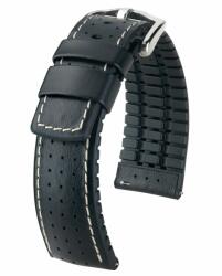 Hirsch Tiger Fekete óraszíj - 21mm / L -120/80mm