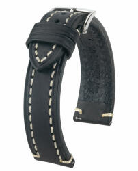 Hirsch Liberty Fekete óraszíj - 22mm / L -120/80mm