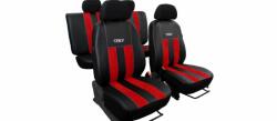PEUGEOT 308 (I) Univerzális Üléshuzat GT prémium Alcantara és Eco bőr kombináció piros fekete színben (3687943)