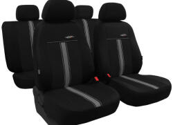 Seat Ibiza (II, III, IV) Univerzális Üléshuzat GTR Eco bőr fekete szürke színben (6697810)
