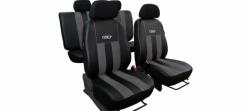 PEUGEOT 406 Univerzális Üléshuzat GT prémium Alcantara és Eco bőr kombináció sötétszürke fekete színben (4724105)