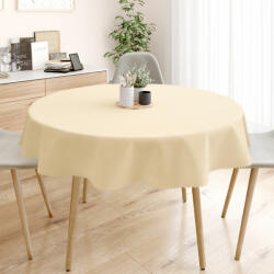 Goldea teflonbevonatú asztalterítő - bézs - kör alakú Ø 120 cm