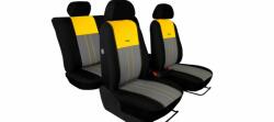 Seat Cordoba (I, II, III) Univerzális Üléshuzat Tuning Due velúr szövet és kárpit kombináció feket szürke és sárga színben (4912407)