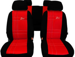 Skoda Favorit Univerzális Üléshuzat S-type Eco bőr piros színben (8949405)