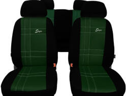 TOYOTA Carina (E) Univerzális Üléshuzat S-type Eco bőr zöld színben (6255596)