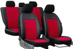 AUDI A4 (B5, B6, B7) Univerzális Üléshuzat Exclusive Alcantara hasított bőr piros színben (5845111)