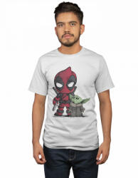  Deadpool és Baby Yoda - Férfi Póló (920368)